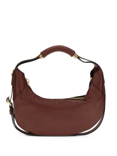 Geanta de umar Moschino maro din piele