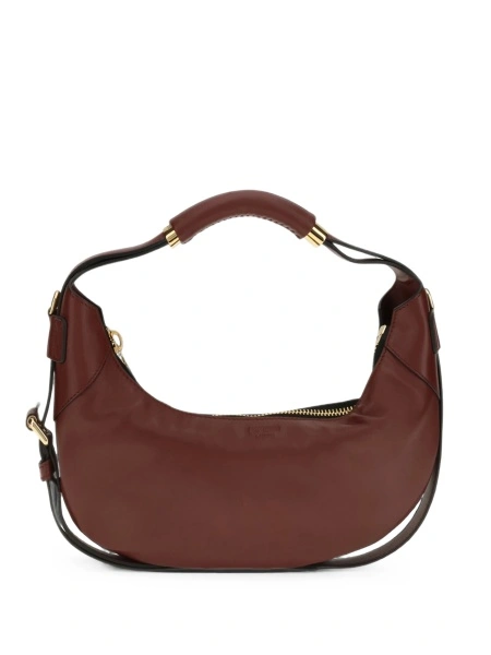 Geanta de umar Moschino maro din piele