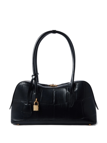 Geanta de umar Stella McCartney neagra din bumbac si polyester