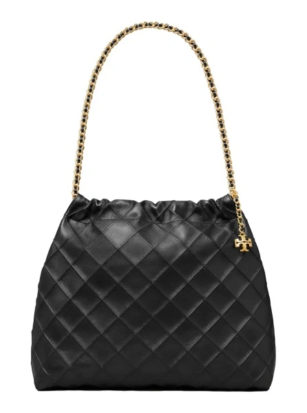 Geanta de umar Tory Burch neagra din piele