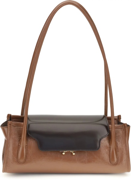 Geanta de umar Trunkette leather Shoulder Bag