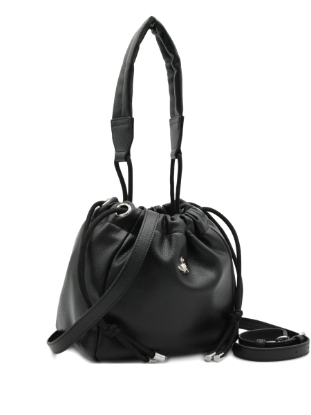 Geanta de umar Vivienne Westwood neagra din poliuretan