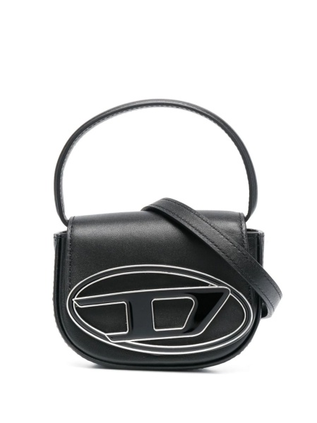 Geanta mini Diesel 1DR neagra din piele