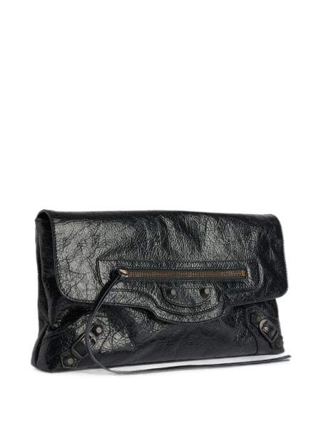 Geanta plic Balenciaga neagra din piele