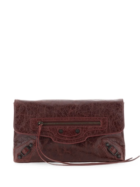 Geanta plic Balenciaga rosie din piele