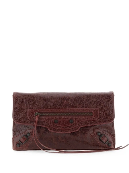 Geanta plic Balenciaga rosie din piele