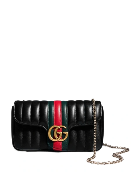 Geanta plic Gucci gg marmont neagra din piele