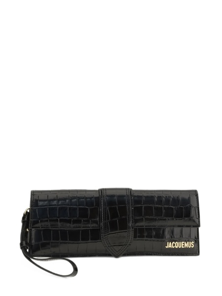 Geanta plic JACQUEMUS Bambino neagra din piele
