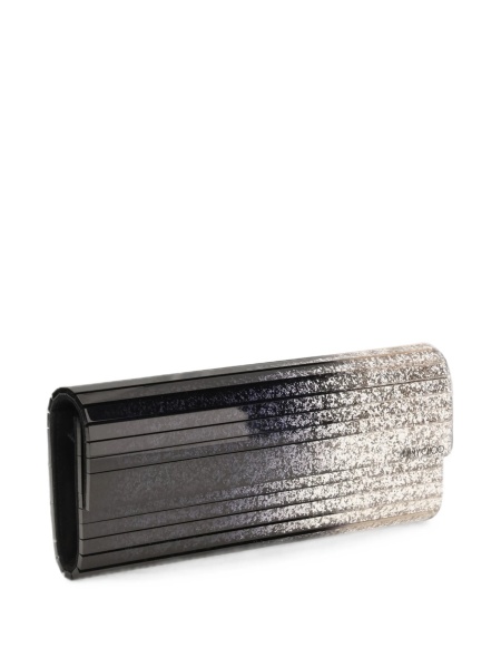 Geanta plic Jimmy Choo neagra din acrilic