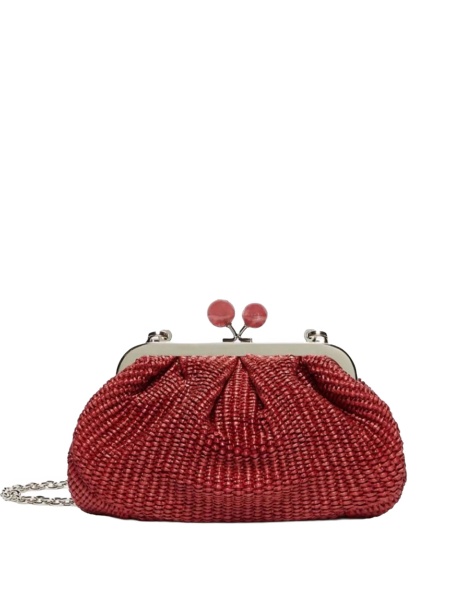 Geanta plic Max Mara roz din poliamida si bumbac