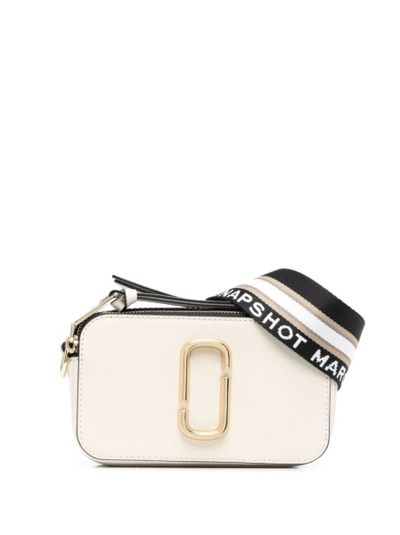 Geanta tip postas Marc Jacobs snapshot alba din piele