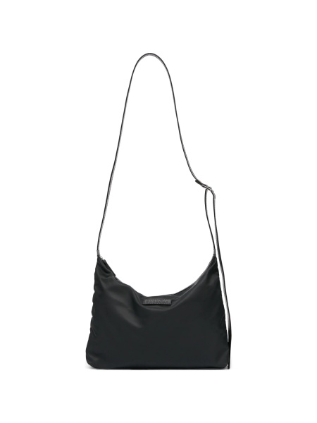 Geanta tip postas MM6 Maison Margiela neagra din poliamida si piele