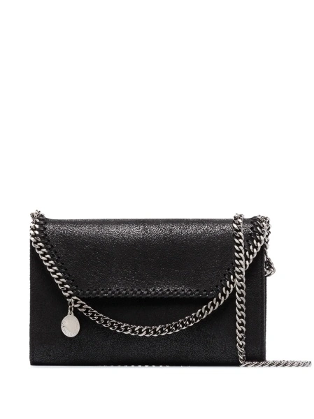 Geanta tip postas Stella McCartney falabella neagra din piele eco
