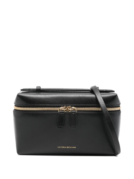 Geanta tip postas Victoria Beckham neagra din bos taurus