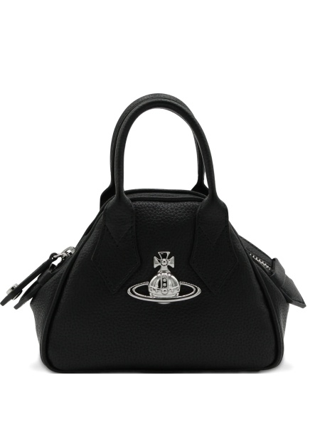 Geanta tip postas Vivienne Westwood neagra din polyester