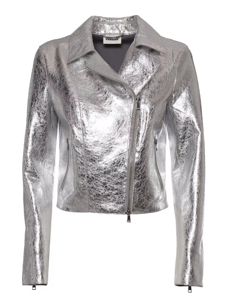 Geci P.A.R.O.S.H. Silver biker jacket