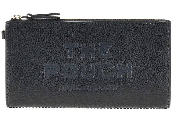 Genti Grained leather pouch