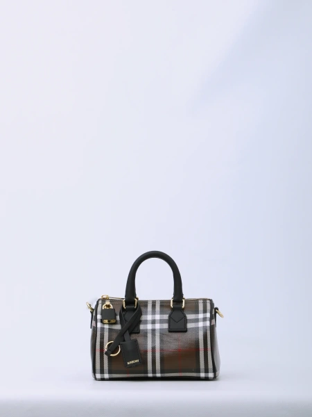 Genti Mini Check Bowling Bag