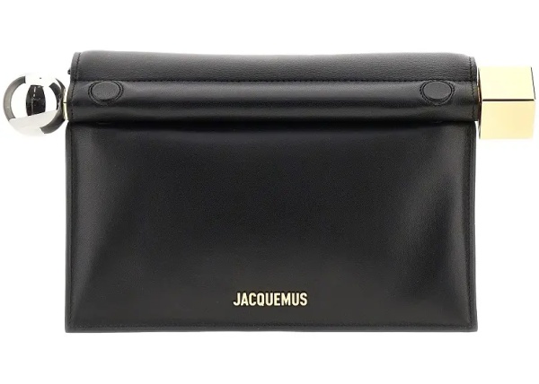 Genti Nappa leather 'Rond Carré' clutch