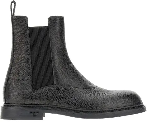 Ghete Grained leather Chelsea boots