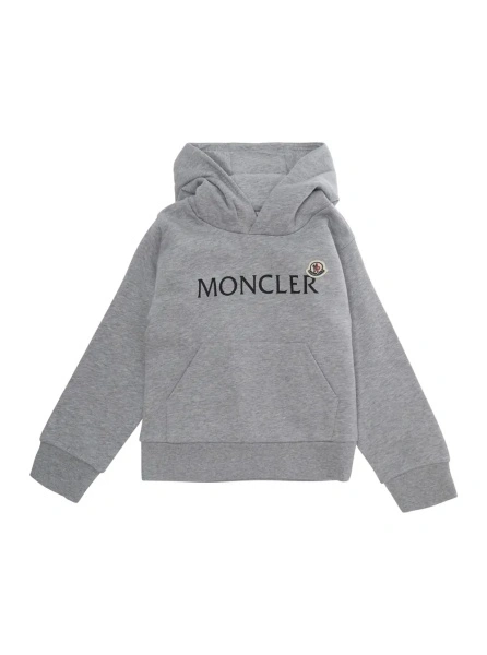 Hanorac Moncler gri din bumbac