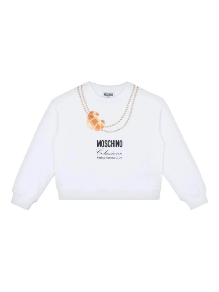 Hanorac Moschino alb