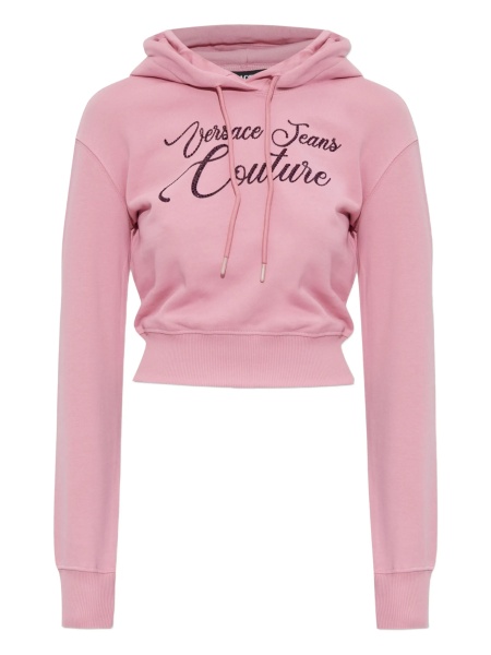 Hanorac Versace Jeans Couture roz din bumbac