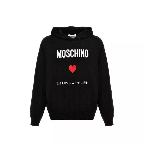 Hanorace Moschino Couture In Love We Trust Hooded Sweatshirt