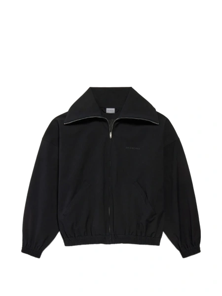Jacheta Balenciaga neagra din bumbac si poliamida