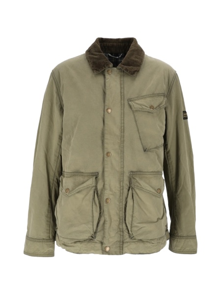 Jacheta Barbour verde din bumbac