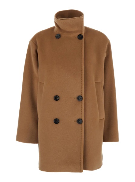 Jacheta Beige Jacket with Elegant Details in Tech Fabric for Women