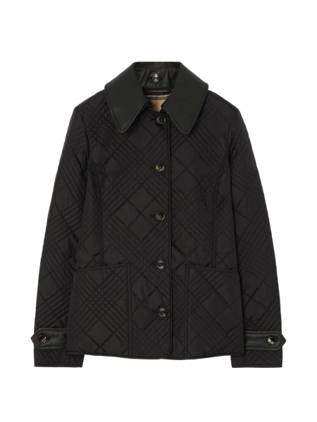 Jacheta Burberry neagra din corn si poliamida