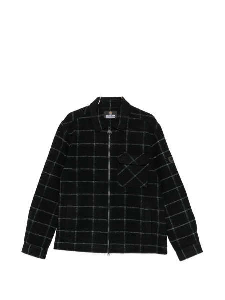 Jacheta camasa Barbour neagra din polyester si acrilic