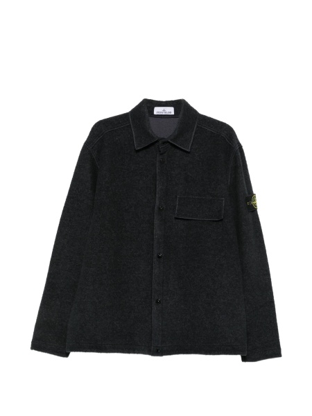 Jacheta camasa Stone Island albastra