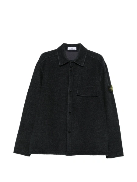 Jacheta camasa Stone Island albastra