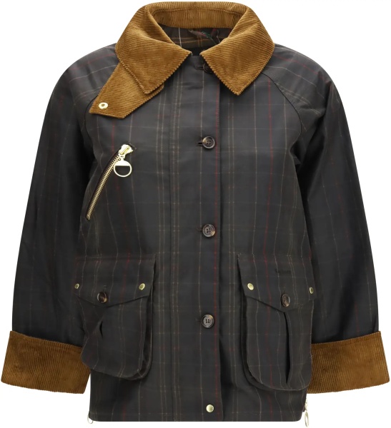 Jacheta Marena check waxed Jacket