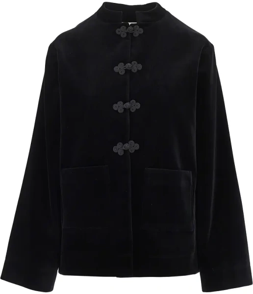 Jacheta Pankou closure velvet jacket