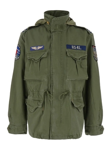 Jacheta Ralph Lauren verde din bumbac