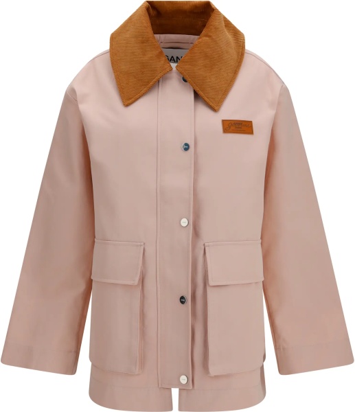 Jacheta Twill Jacket with suede details