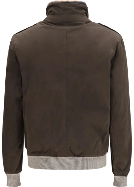 Jacheta Waxed techno cotton Bomber with Thermore® padding