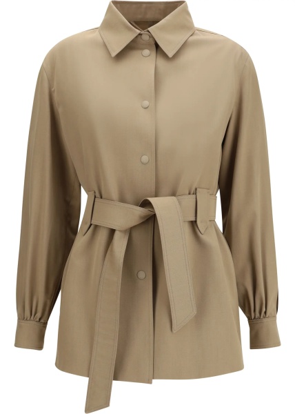 Jacheta Wool Jacket-shirt with belt