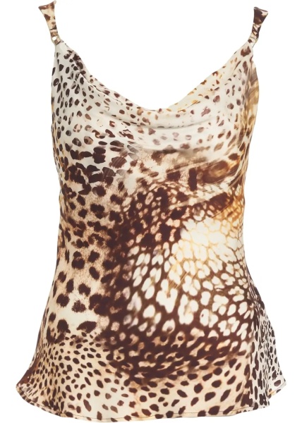 Maiou Top with animal print