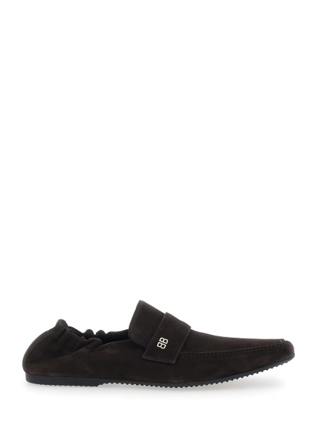 Mocasini 'PALERMO' Brown Loafers with Rounded Toe in Leather for Men