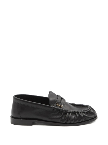 Mocasini Saint Laurent negri din piele