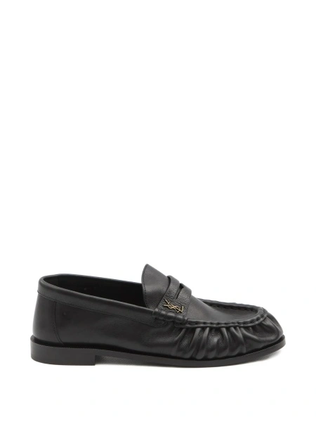 Mocasini Saint Laurent negri din piele
