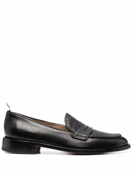 Mocasini Thom Browne negri din piele