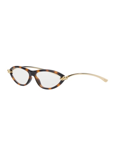 Ochelari Brown Sunglasses with Cat-Eye Design and Leopard Motif in Acetate for Women