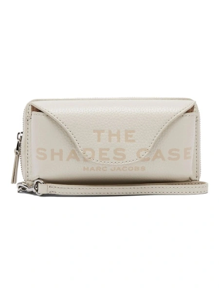 Ochelari de soare Marc Jacobs albi din piele