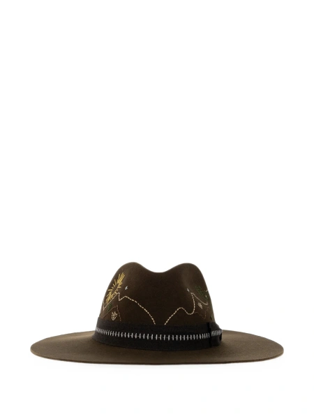 Palarie Golden Goose maro din lana