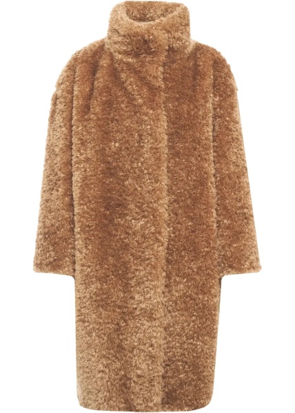 Paltoane Coat with stand-up collar